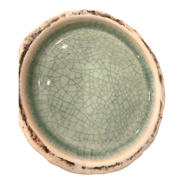 Antique Porcelain Vase in Famille- Verte Style ( Green Family ) For Sale