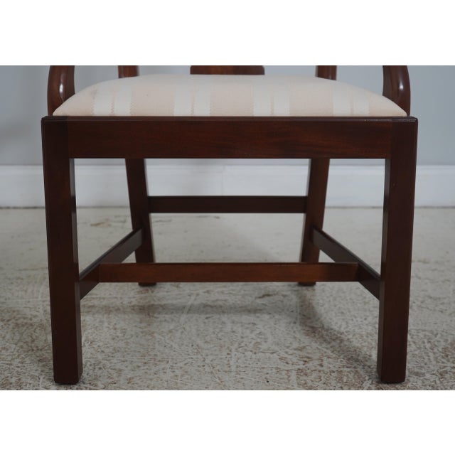 Set of 8 Stickley Chippendale Mahogany Dining Room Chairs For Sale - Image 10 of 18