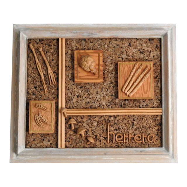 1960s Modern Farmhouse Kitchen Wall Sculpture Decor For Sale