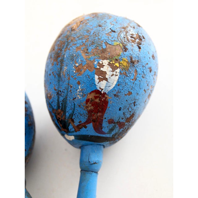 Mid 20th Century Vintage Mid-Century Mexican Folk Art Maracas For Sale - Image 5 of 10