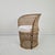 Mid-Century Modern Mid-Century Boho Chic Rattan Barrel Chair with Outdoor Cushion, 1970s For Sale - Image 3 of 12