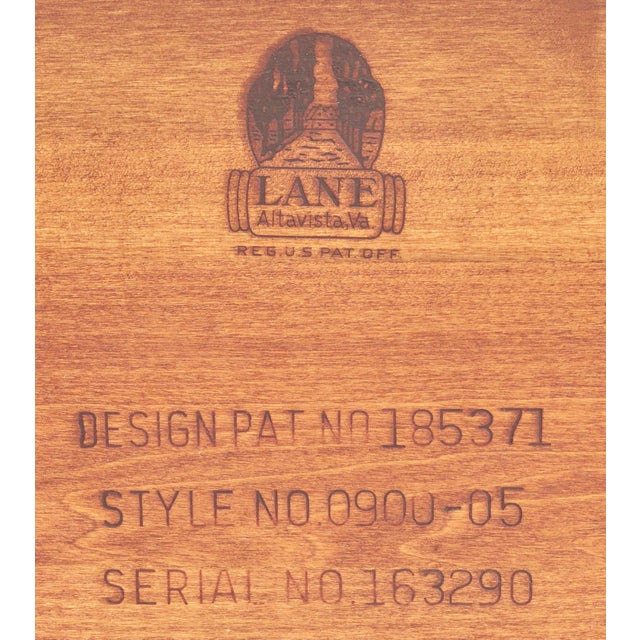 1960s Pair Mid Century Modern Lane Acclaim Dovetail End Tables Design by Andre Bus for Lane Furniture For Sale - Image 11 of 12