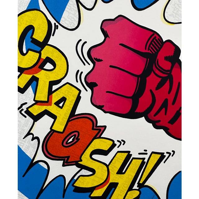 Artist: John Matos "Crash" Title: Fist Medium: Serigraph Signed: Hand Signed Measurements: 11.4" x11" Edition Number: 122/160