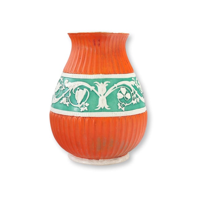 Late 19th Century Antique English Salt Glaze Water Pitcher For Sale - Image 5 of 6