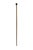 Vintage wood walking stick cane with lovely Tiger's Eye crystal ball know and engraved brass mount. Measures 37" long...