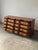 Brown Vintage Georgian Serpentine Block-Front Mahogany 8-Drawer Dresser For Sale - Image 8 of 18