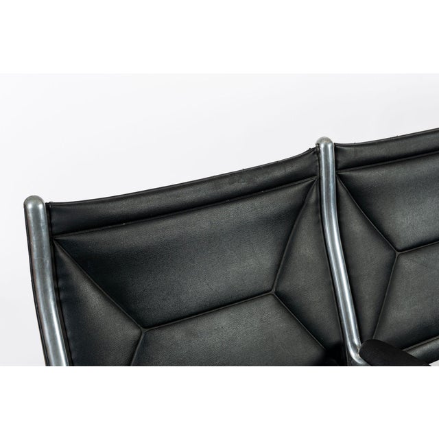 1990s Mid Century Eames for Herman Miller Black Tandem Sling Seating For Sale In Detroit - Image 6 of 14