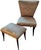 Mid-Century Modern Set of Armchair and Footstool attributed to Guglielmo Ulrich, 1950s For Sale - Image 3 of 8