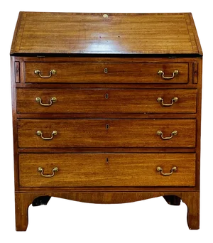 English Mahogany Secretaire, 19th Century