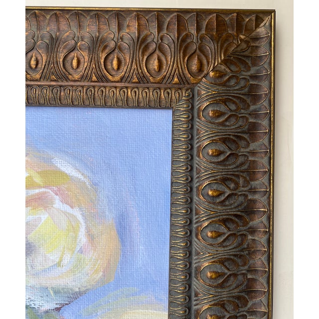 Rose Floral Still Life Painting Print, Custom Frame For Sale - Image 15 of 16