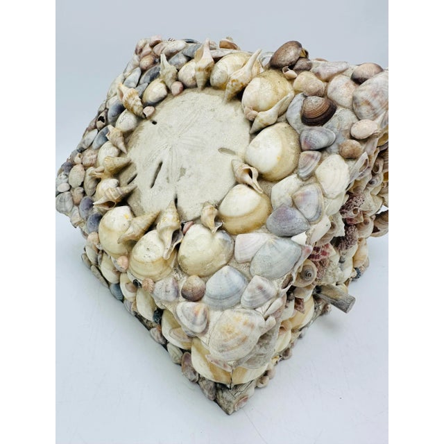 Vintage Coastal Shell Birdhouse For Sale - Image 4 of 8
