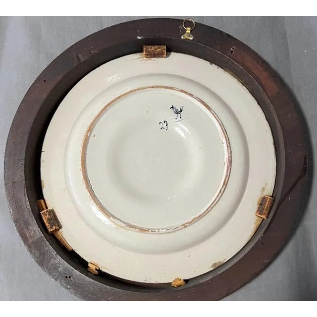 Large Plate in Cantagalli Porcelain, Italy, 19th Century For Sale - Image 3 of 9