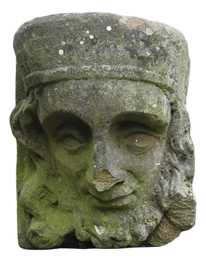 Antique Renaissance Carved Sandstone Corbel or Keystone, 1850