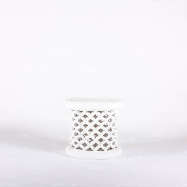 White Hand-Curve African Coffee Table by Delgo Ako For Sale - Image 4 of 7