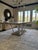 Modern 8 Seat Dining Table. Luxurious Eucalyptus High Gloss Top and Murano Glass Base Attributed to Constantini Pietro For Sale