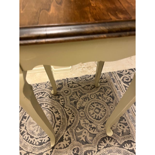 Vintage Queen Anne Style Accent Side Table For Sale In Phoenix - Image 6 of 11