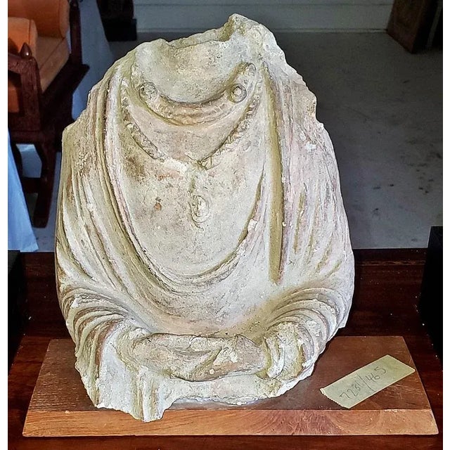 A Stucco Torso of the Buddha, Gandhara, 4th-5th Century For Sale - Image 4 of 9