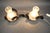 Black Czechoslovakian Crackle Glass Table Lamps with Wrought Iron Frames, 1950s, Set of 2 For Sale - Image 8 of 9