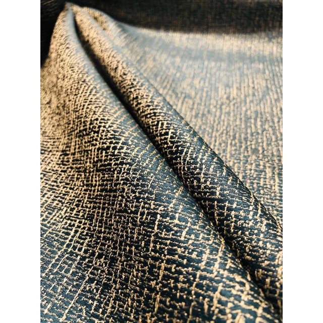 2020s Caracole Micro Etch - Azul Blue Multipurpose Fabric - 45 Yards For Sale - Image 5 of 5