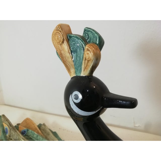Ceramic Ceramic Peacock by Selim for Goebel, West Germany, 1984 For Sale - Image 7 of 12
