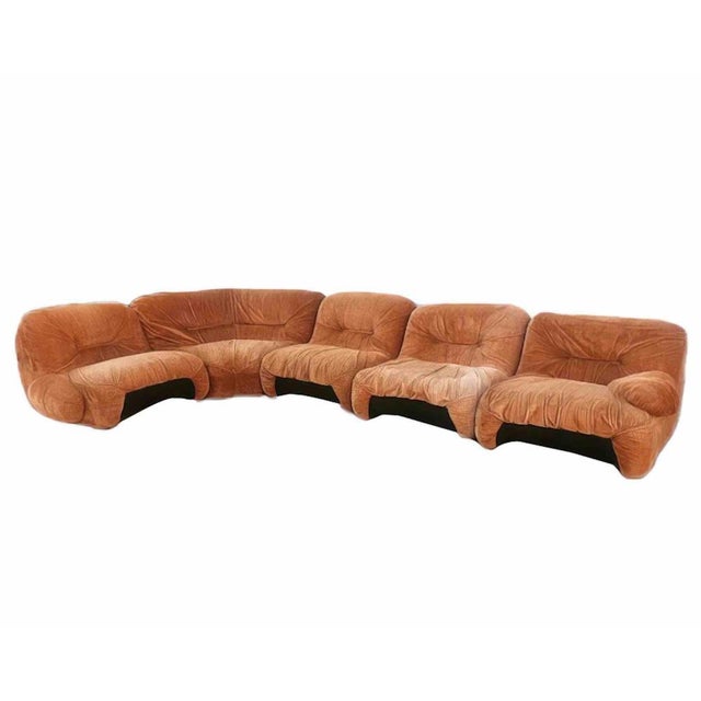 Mid-Century Modern Malù Modular Sofa by Diego Mattu, Italy, 1960s, Set of 5 For Sale - Image 9 of 17