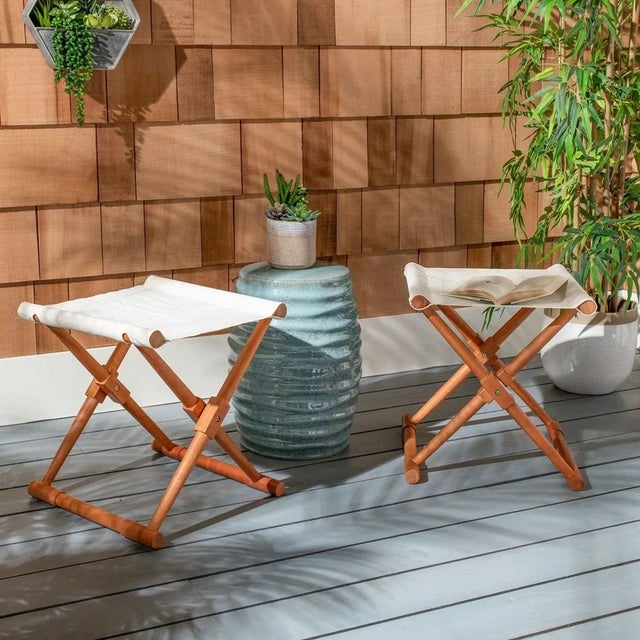 Petite and posh, this deluxe outdoor stool is the perfect accessory for contemporary al fresco living. Made using natural...