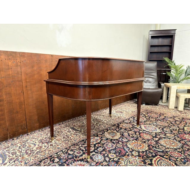 Metal English Chesterfield Secretary in Mahogany Veneer For Sale - Image 7 of 18