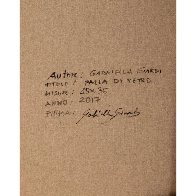 Gabriella Giardi, Marbles Series: Glass Ball, 2017, Oil on Canvas For Sale - Image 6 of 11