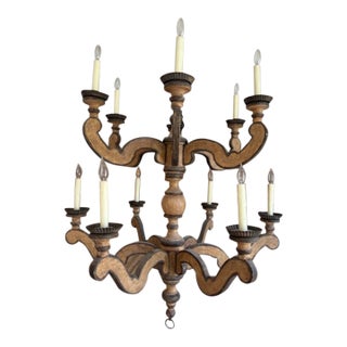 Dennis and Leen Wooden Tuscan Chandelier | Custom Color, Unique Design For Sale