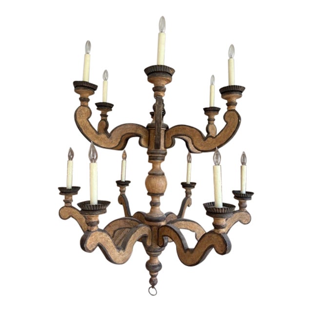 Dennis and Leen Wooden Tuscan Chandelier | Custom Color, Unique Design For Sale