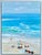 20th Century Beach Scene, Oil on Canvas, Framed For Sale