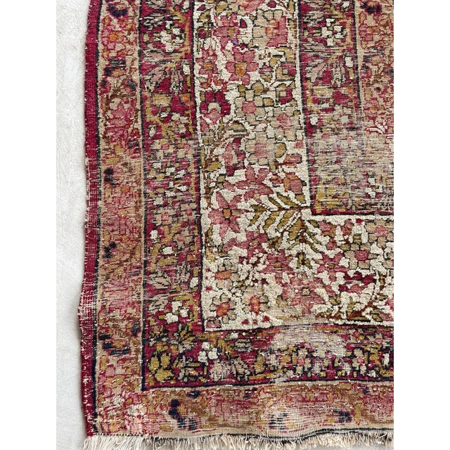 Muted Character-Rich Antique Kermanshah OVERSIZED Rug 11 x 13 For Sale - Image 13 of 18