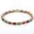 Not Yet Made - Made To Order 15.01 Ct Emerald, Ruby and Blue Sapphire Tennis Bracelet in 14k Yellow Gold For Sale - Image 5 of 13