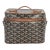Gold Black Goyardine Canvas Muse Vanity Case For Sale