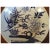 Antique 19th c. Chinese blue and white porcelain charger platter or bowl. Decorated with a stylized floral scene. Measures...