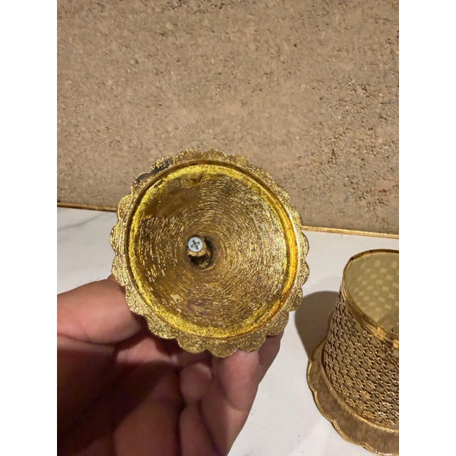 Vintage Matson Gold Tone Electric Vanity Light Lamp For Sale - Image 12 of 13