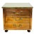 Vintage Sarreid Riveted Brass Clad Three Drawer Chest For Sale