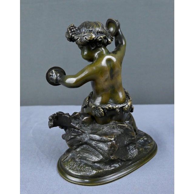 After Clodion, Bacchus with Cymbals, Late 19th Century, Bronze For Sale - Image 16 of 18