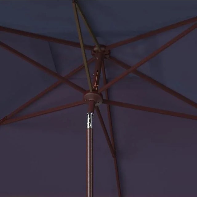 Zimmerman 7.5 Square Umbrella - Navy/White For Sale - Image 4 of 4