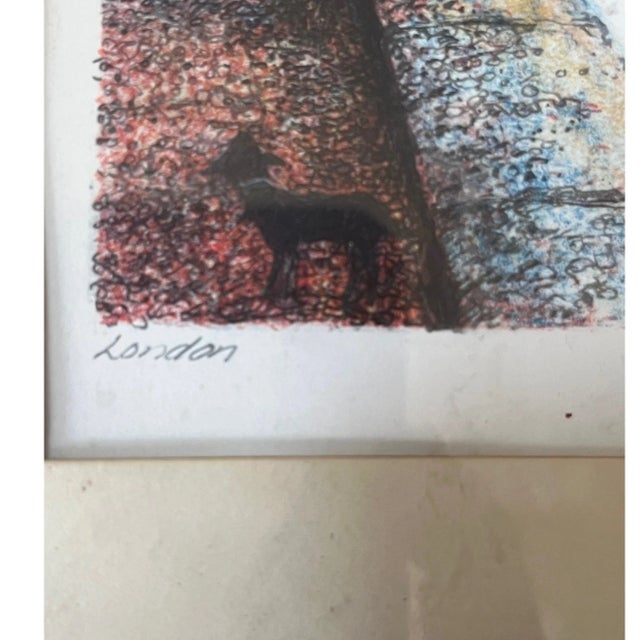 This is a beautiful limited edition original color lithograph titled "Londonâ€”Along the Thames" by renowned artist John...
