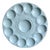 Art Deco Aquamarine Blue Oyster Tray from Sarraguemines, 1930s For Sale