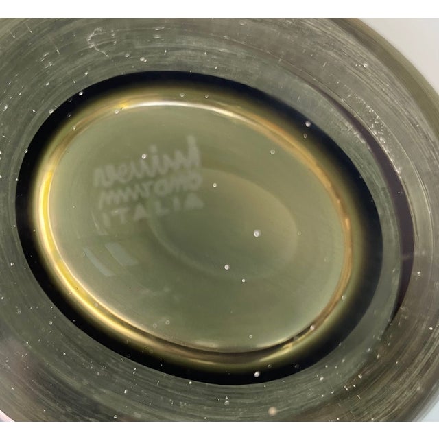 1950s Vintage Venini Inciso Vase, Acid-Eched, Midcentury For Sale - Image 5 of 7