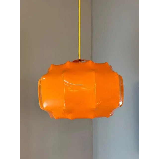 Hanging Lamp Orange Plastic from Ilka Plast For Sale - Image 3 of 11