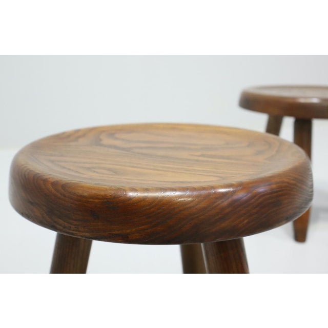 Vintage Low Stools by Charlotte Perriand, 1960s, Set of 2 For Sale - Image 13 of 14