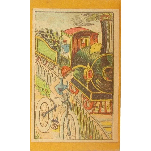 Victorian 19thC. French Train Motif Boxes, Set of 4 For Sale - Image 3 of 9