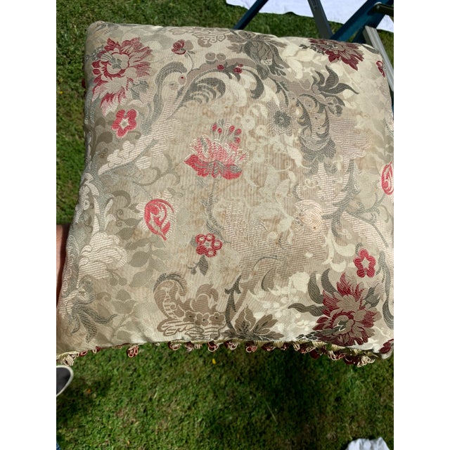 Vintage Floral Classical Pillows- Set of 5 For Sale - Image 10 of 13