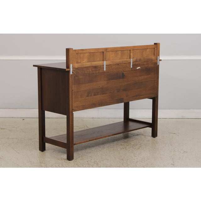 Stickley Mission Oak Arts & Crafts Sideboard W. Backsplash For Sale - Image 15 of 18