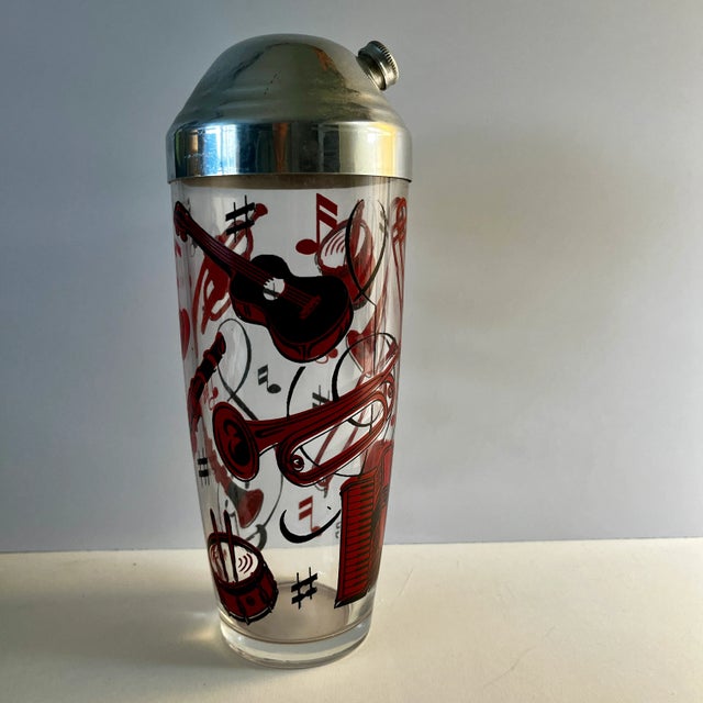 Mid-Century Modern Mid-Century Musical Instruments Cocktail Shaker For Sale - Image 3 of 8