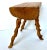 Wood Mid-Century Brutalist Handcrafted French Twisted Splay Leg Fruit Wood Stool For Sale - Image 7 of 14