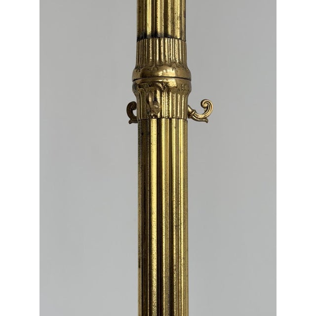 Vintage Italian Brass Coat Rack with Rotating Crown and Female Face Tripod Base, 1960s For Sale - Image 14 of 18